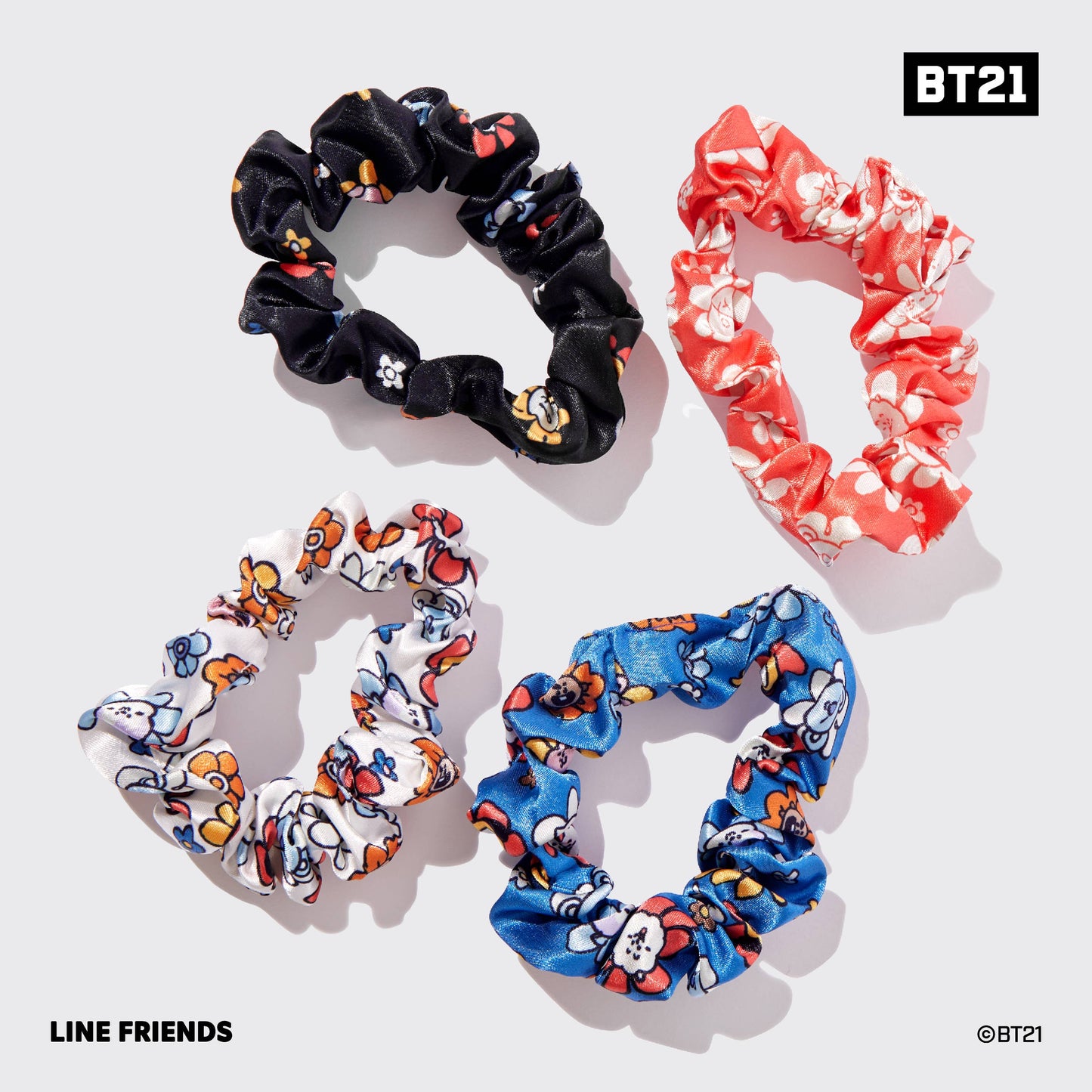 BT21 Sleep Scrunchies Set | 4 PK