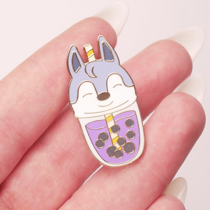SKZOO Boba Enamel Pin - Bang Chan (Wolf Chan)